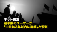 ネット調査 過半数のユーザーが「中共は3年以内に崩壊」と予測